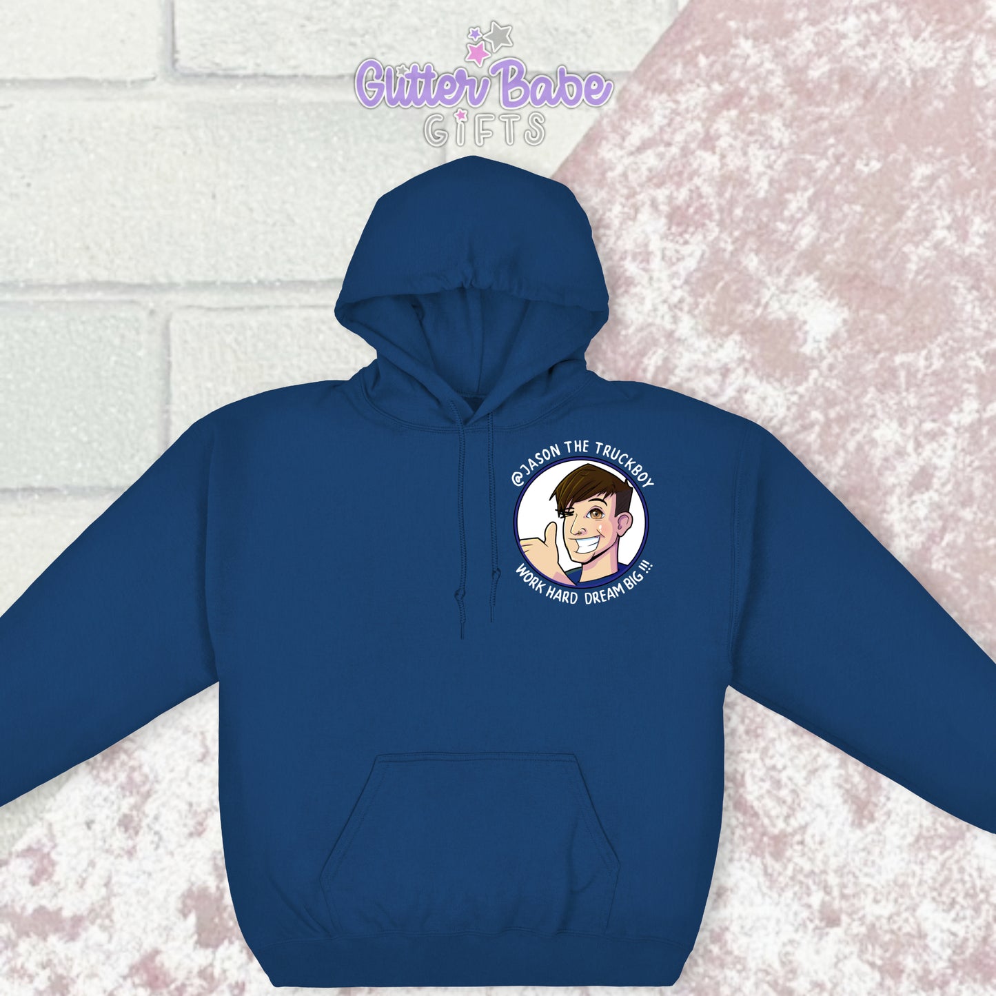 Jason the TruckBoy Quote & Tag Logo Hoodie