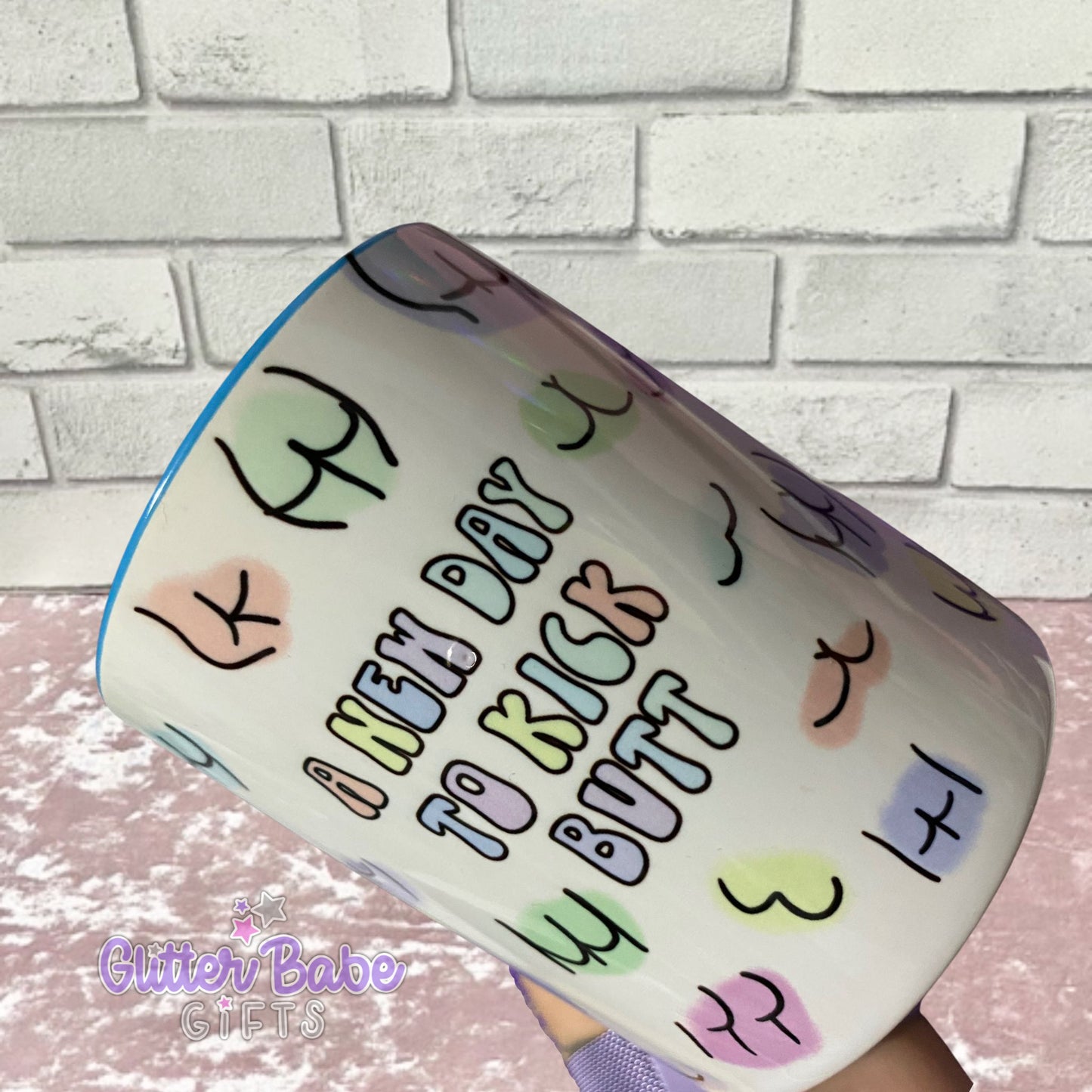 Kick Butt Mug - Light Blue