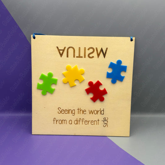 Autism Awareness Signs - Wooden - Clearance
