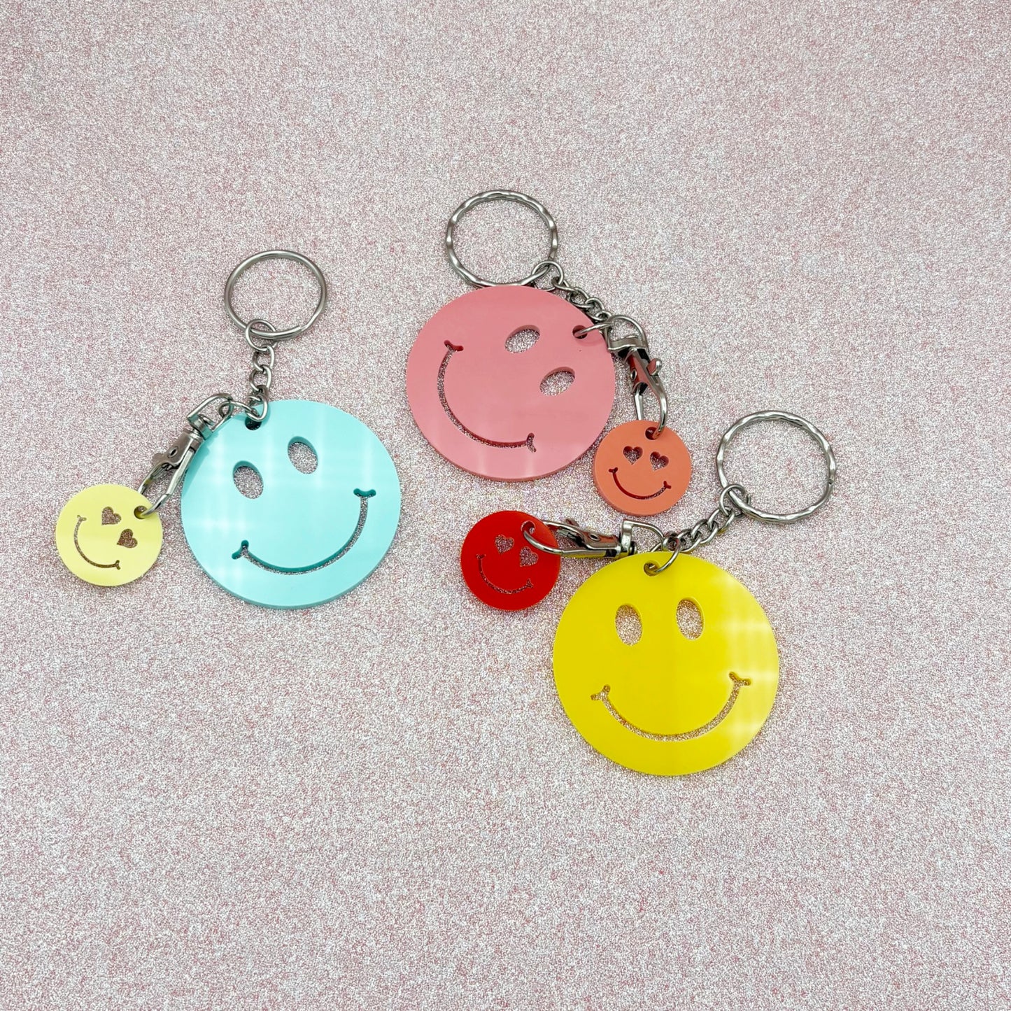 Happy Face Keyring & Trolley Coin Set