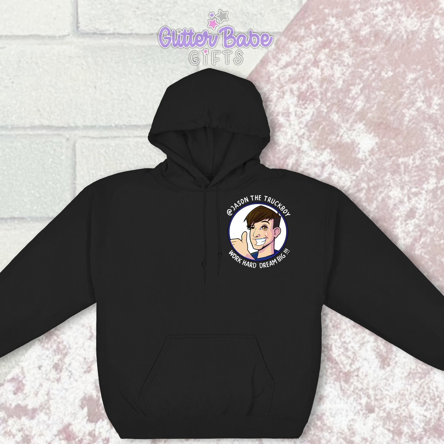 Jason the TruckBoy Quote & Tag Logo Hoodie