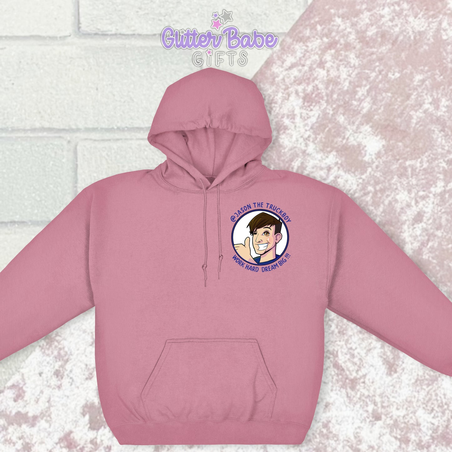 Jason the TruckBoy Quote & Tag Logo Hoodie