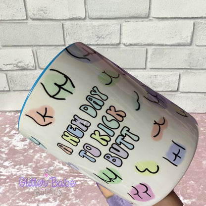 Kick Butt Mug - Light Blue
