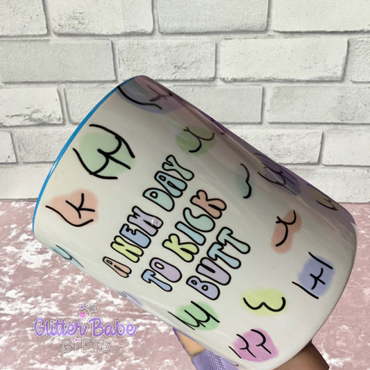 Kick Butt Mug - Light Blue