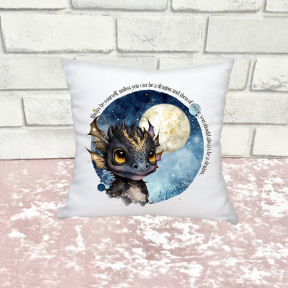 Night Sky Dragons - Mini Cushion