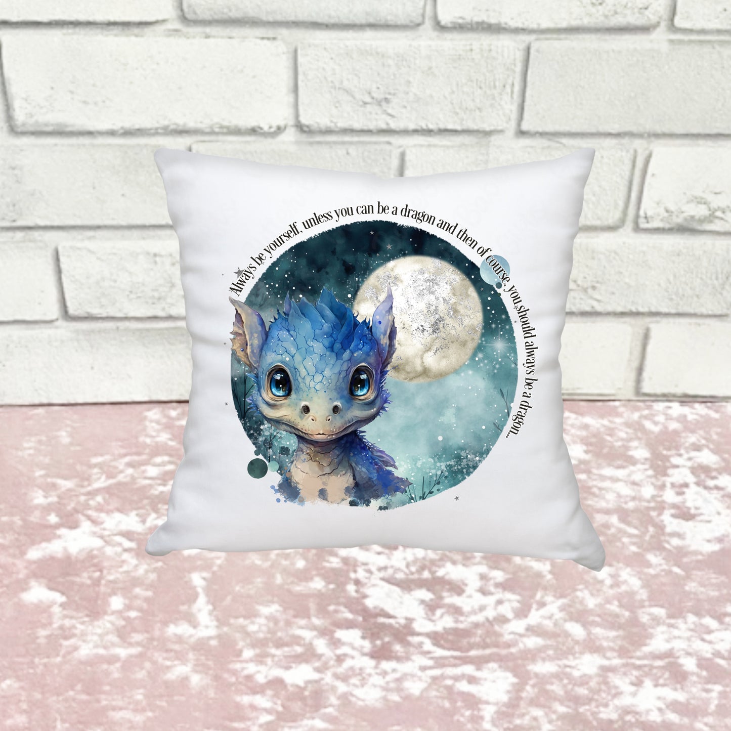 Night Sky Dragons - Mini Cushion