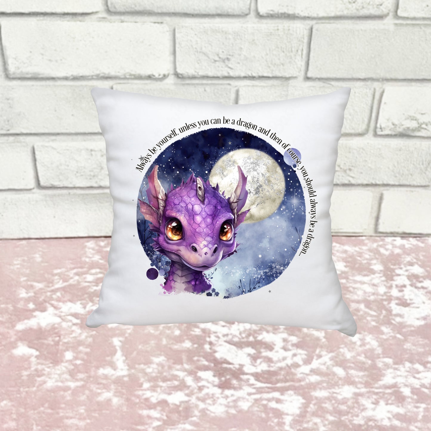 Night Sky Dragons - Mini Cushion