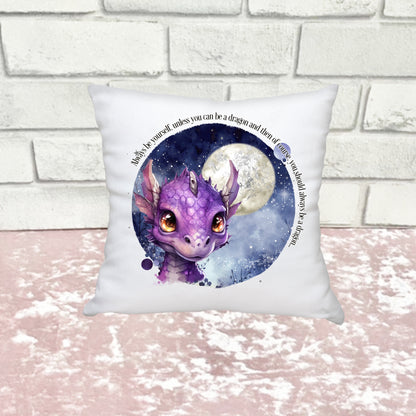 Night Sky Dragons - Mini Cushion